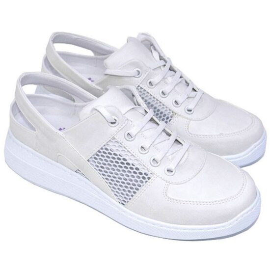 Медицински маратонки White с отворена пета 600007 /