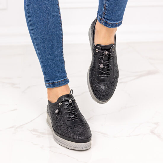 Alternative view of Спортно-елегантни обувки от естествена кожа Smash Код: 5029B