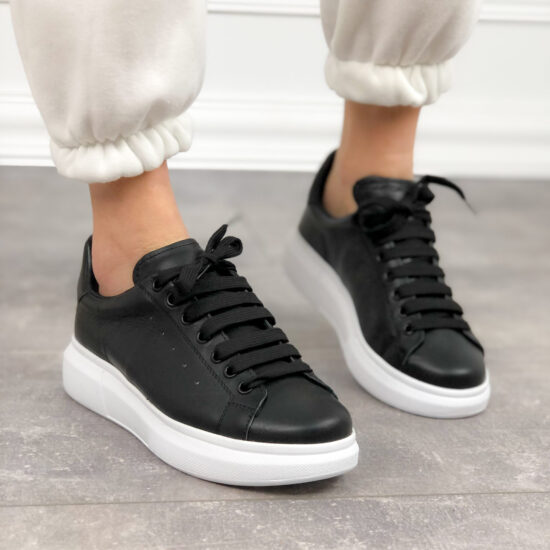 Alternative view of Черни кецове естествена кожа Elsie 10165BL