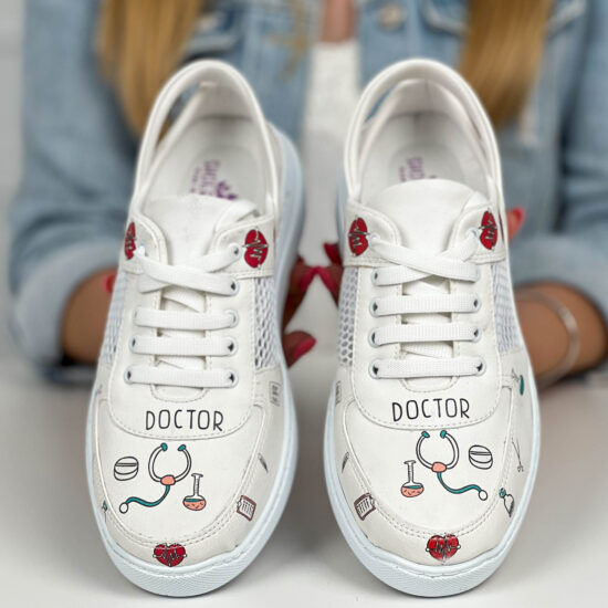 Alternative view of Медицински маратонки Doctor с отворена пета 600002