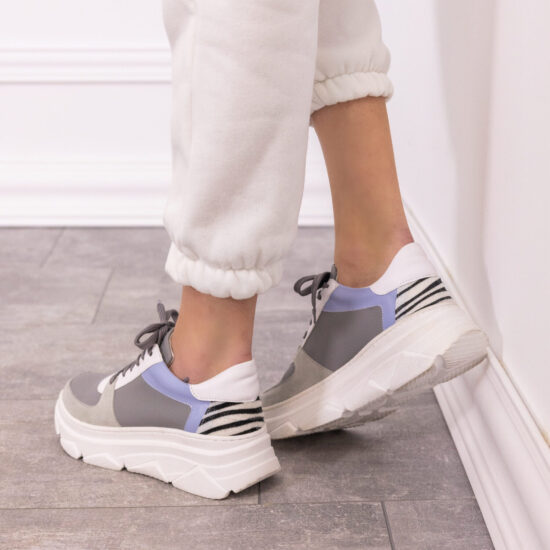 Дамски маратонки в сиво Daisy 10167EY /