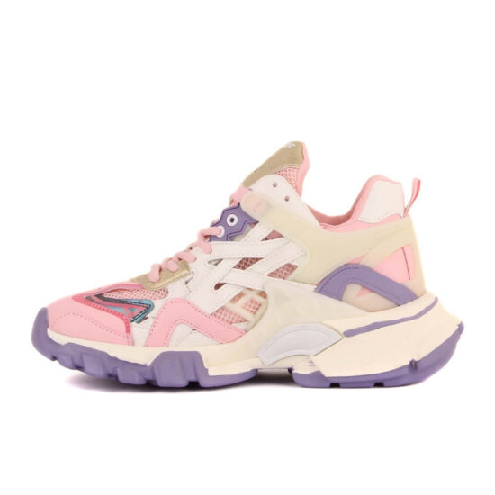 Модерни дамски маратонки Track розово-лилави 10178 /