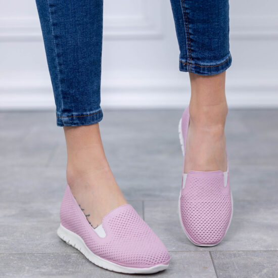 Tobbie Розови ежедневни обувки от естествена кожа с гъвкава подметка /