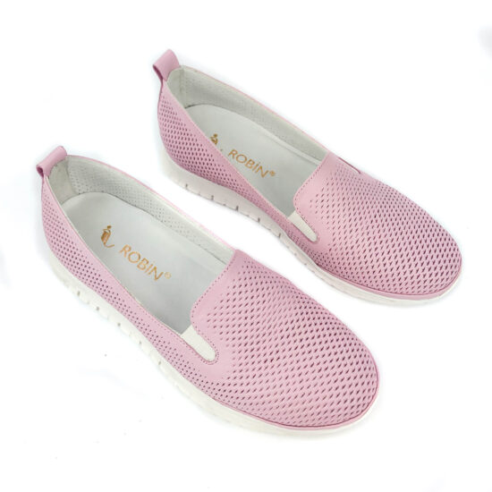 Tobbie Розови ежедневни обувки от естествена кожа с гъвкава подметка /