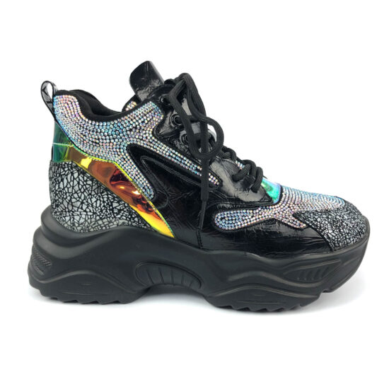 Високи дамски маратонки на платформа Tarra 10179 /