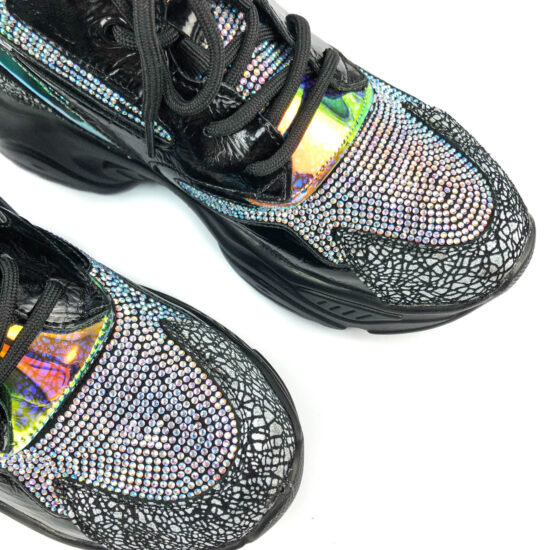 Високи дамски маратонки на платформа Tarra 10179 /