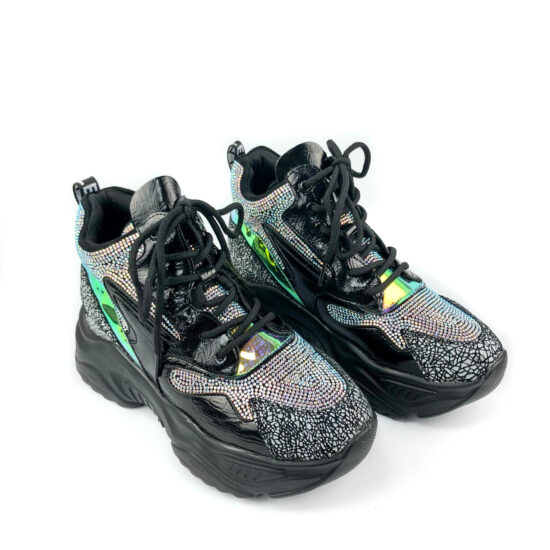 Високи дамски маратонки на платформа Tarra 10179 /