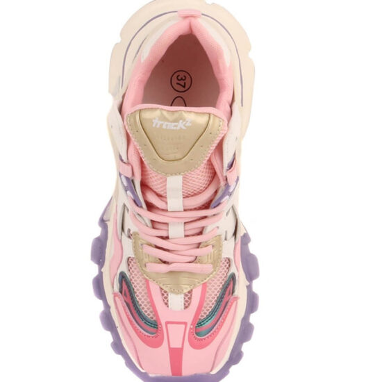Alternative view of Модерни дамски маратонки Track розово-лилави 10178