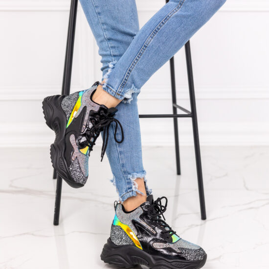 Alternative view of Високи дамски маратонки на платформа Tarra 10179