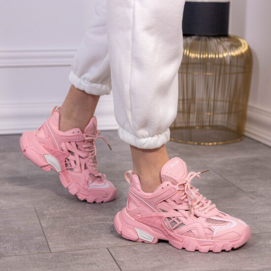 Модерни дамски розови маратонки Track 10177 /