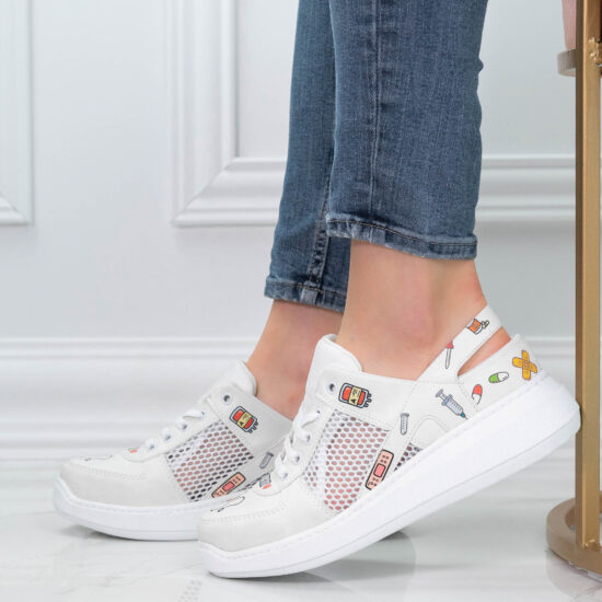 Alternative view of Медицински маратонки Nurse с отворена пета  600012