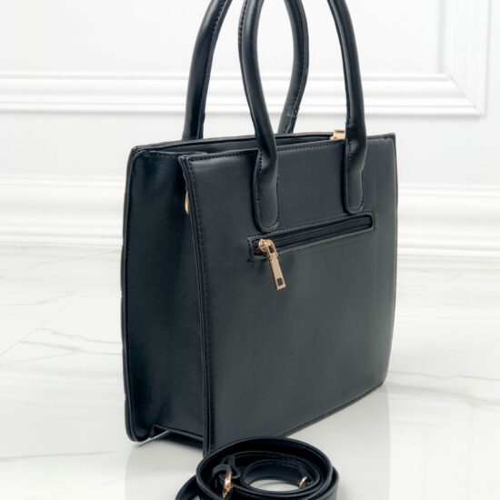 Alternative view of Средно голяма черна чанта Kia 20043BL