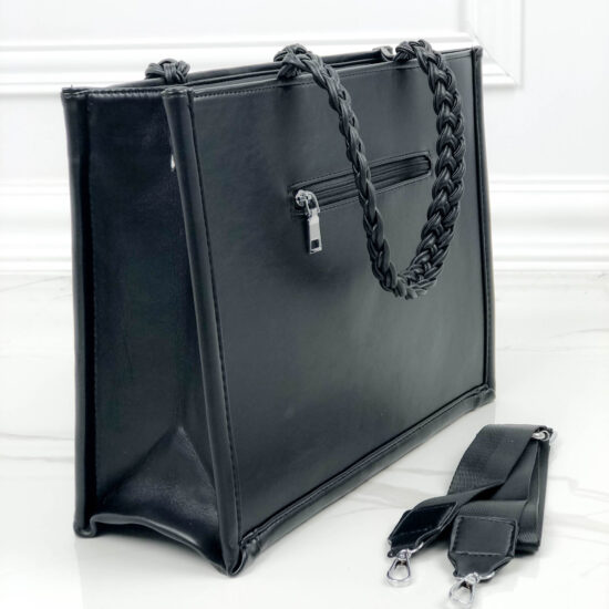 Alternative view of Елегантна черна чанта от еко кожа Clarice 20047BL