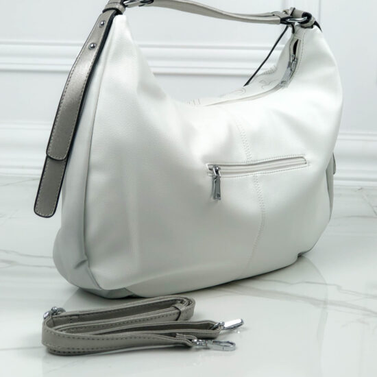 Alternative view of Голяма бяла чанта от еко кожа Luis 20049WH