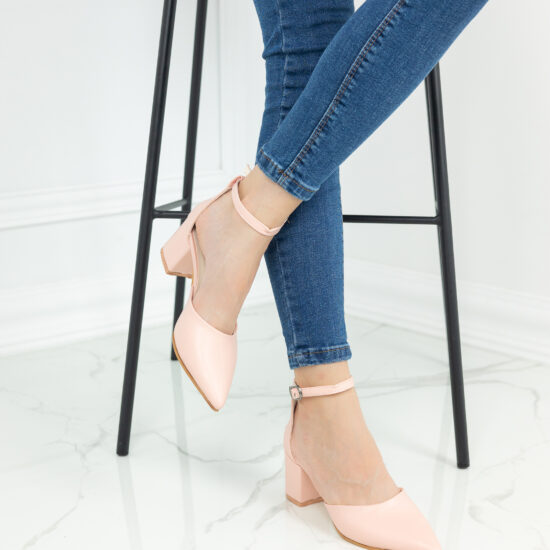 Alternative view of Елегантни розови обувки на нисък ток Gemma  10502