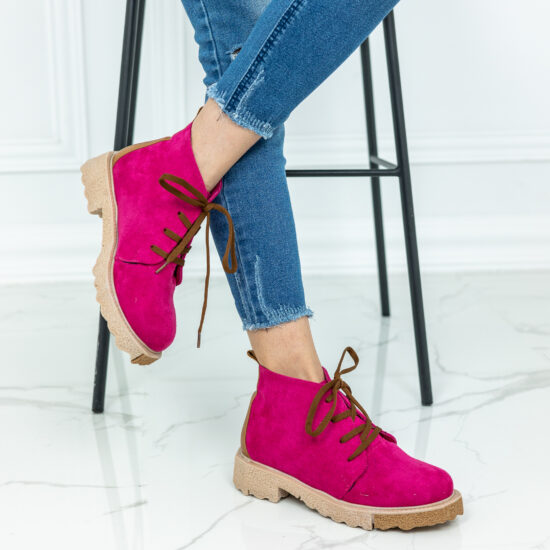 Alternative view of Дамски цикламени кларкове с топла подплата Marsha 10585