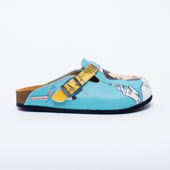 Pretty Nurse Ортопедични чехли със стелка от естествена кожа /