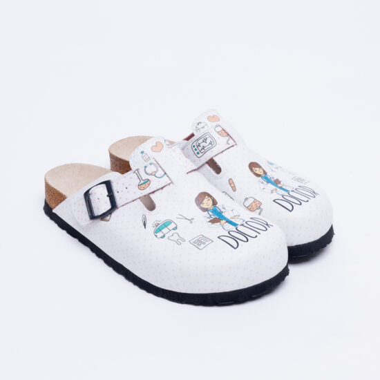 Alternative view of Ортопедични медицински чехли със стелка от естествена кожа