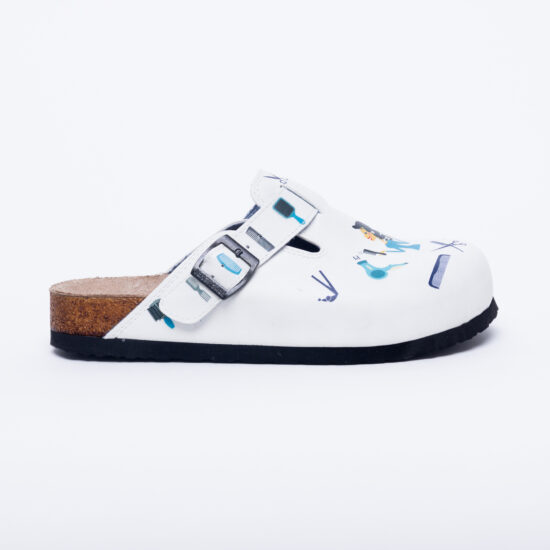 Ортопедични чехли със стелка от естествена кожа /