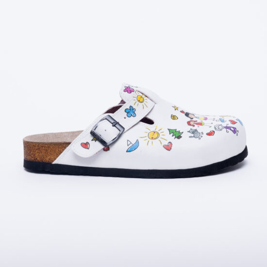 Ортопедични чехли със стелка от естествена кожа /