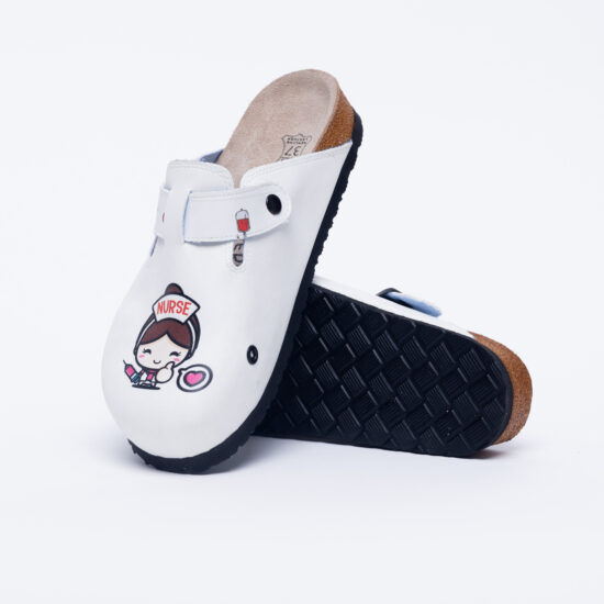 Ортопедични медицински чехли със стелка от естествена кожа /