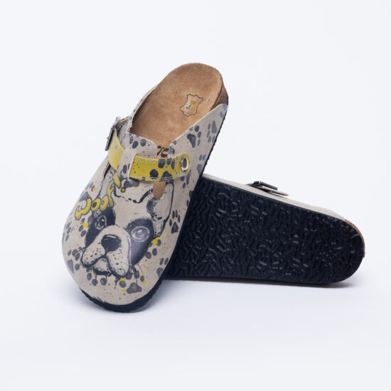 Ортопедични чехли със стелка от естествена кожа /