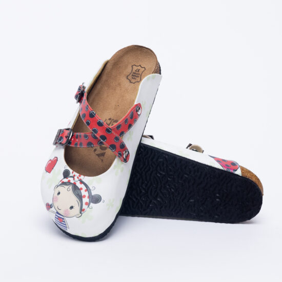 Ортопедични чехли със стелка от естествена кожа /