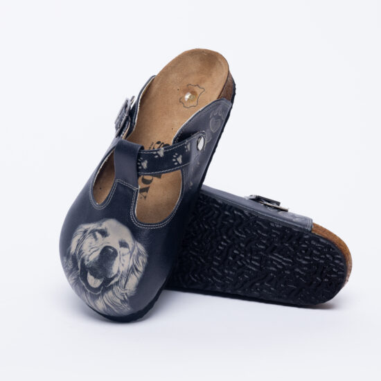 Ортопедични чехли със стелка от естествена кожа /