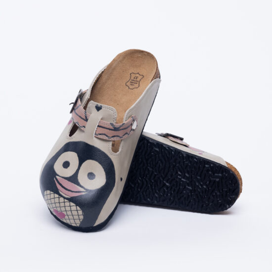 Ортопедични чехли със стелка от естествена кожа /