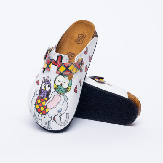 Ортопедични чехли със стелка от естествена кожа /