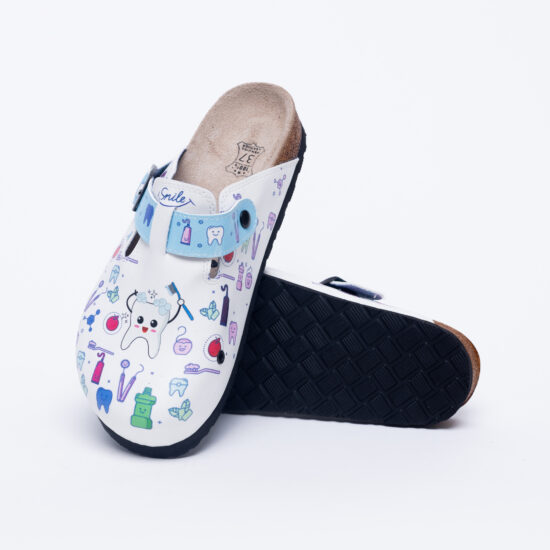 Ортопедични чехли със стелка от естествена кожа /