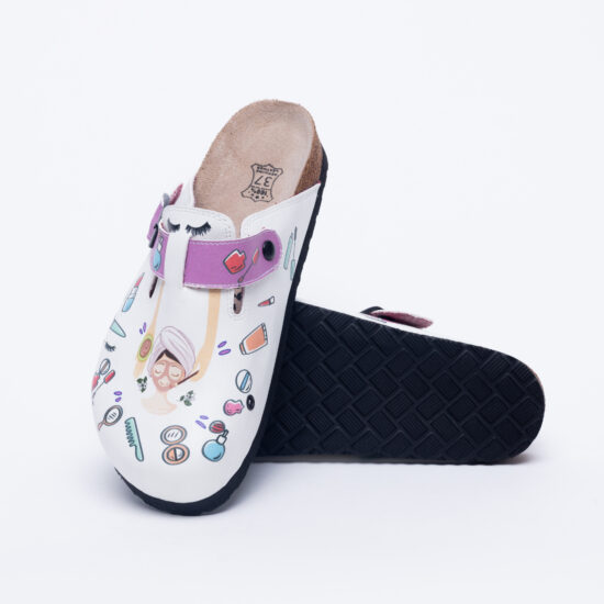 Ортопедични чехли със стелка от естествена кожа /