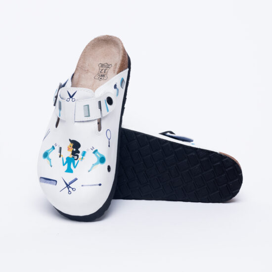 Ортопедични чехли със стелка от естествена кожа /