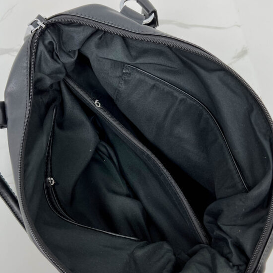 Дамска черна чанта от еко кожа 20077 /