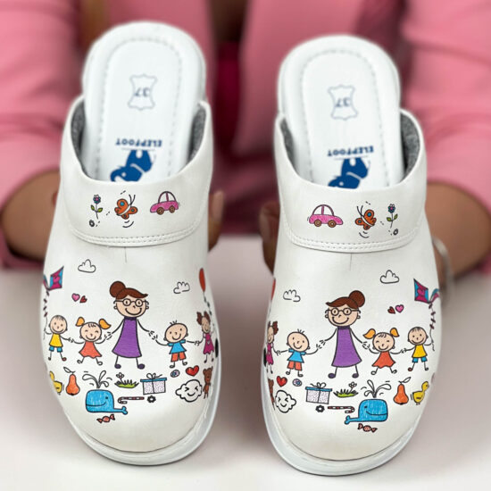 Alternative view of Дамско анатомично медицинско сабо Kinder Garden със стелка от естествена кожа 900009