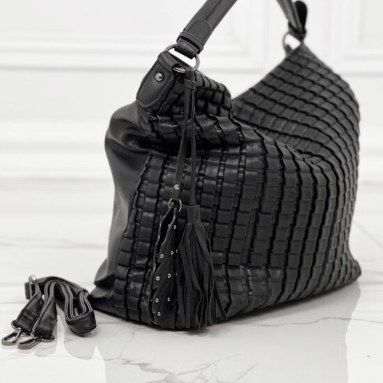 Голяма дамска черна чанта 20078 /