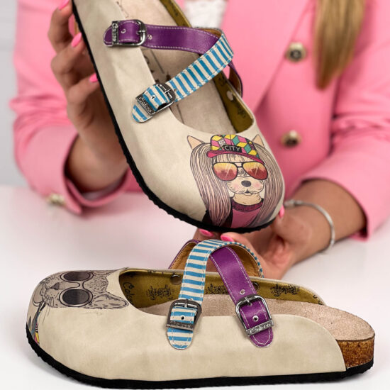 Ортопедични чехли Bad Girl със стелка от естествена кожа 700184 /