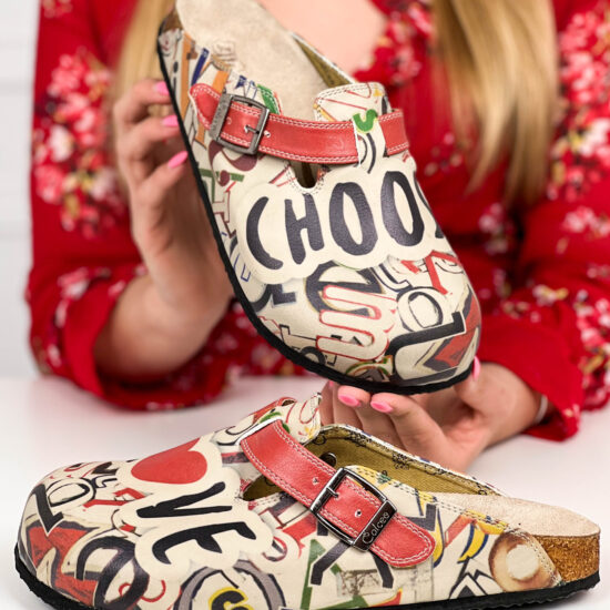 Alternative view of Ортопедични чехли Love Letter със стелка от естествена кожа 700192