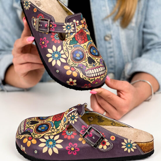 Alternative view of Ортопедични чехли Skull със стелка от естествена кожа 700201