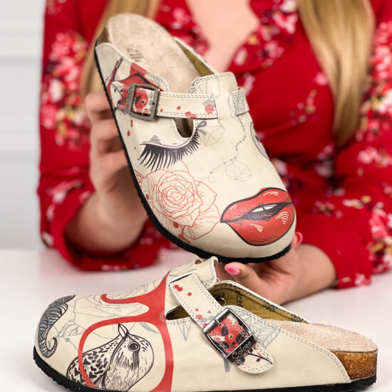 Alternative view of Ортопедични чехли Mrs. and Mr. със стелка от естествена кожа 700204