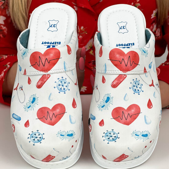 Alternative view of Дамско анатомично медицинско сабо Love със стелка от естествена кожа 900011