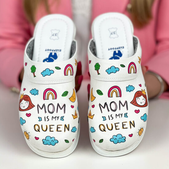 Alternative view of Дамско анатомично медицинско сабо Queen Mom със стелка от естествена кожа 900015