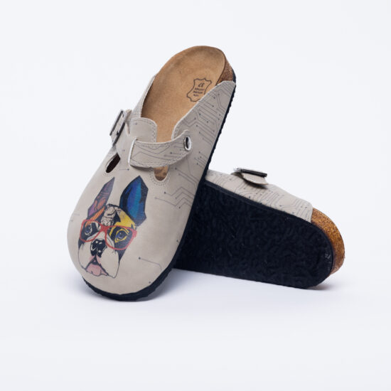 Ортопедични чехли със стелка от естествена кожа /