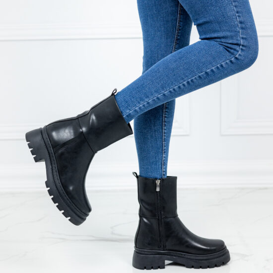 Черни ежедневни дамски боти Ermete 10619 /