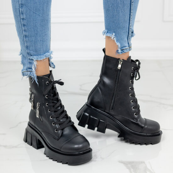 Дамски черни кубинки Nerro 10639 /