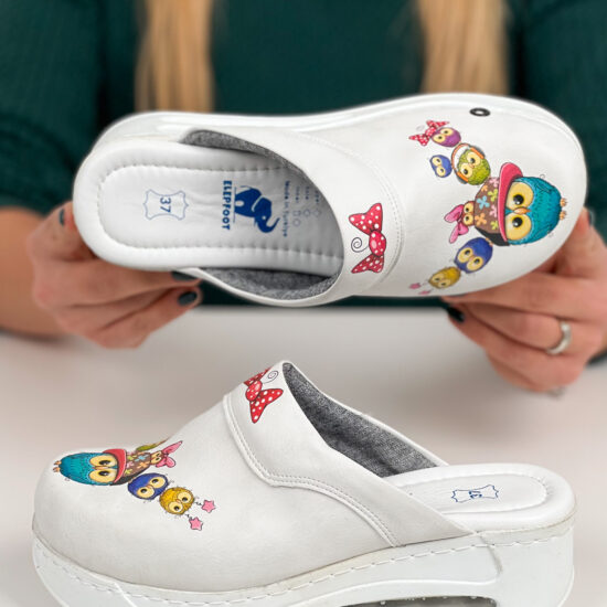 Дамско анатомично сабо Ballsy със стелка от естествена кожа 900017 /