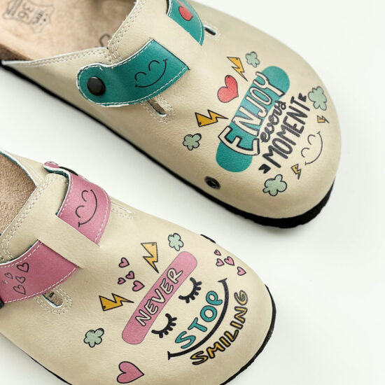 Ортопедични чехли със стелка от естествена кожа /