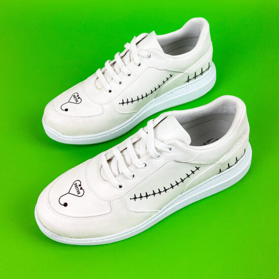 Alternative view of Медицински маратонки Wound в бяло с принт 600028