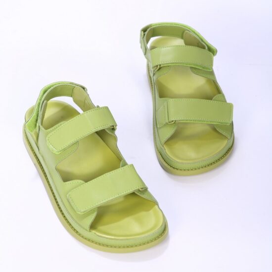 Emilio Светлозелени спортни дамски сандали с регулируеми каишки /