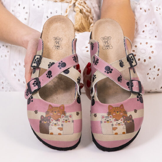 Bear Quartet Ортопедични чехли със стелка от естествена кожа /